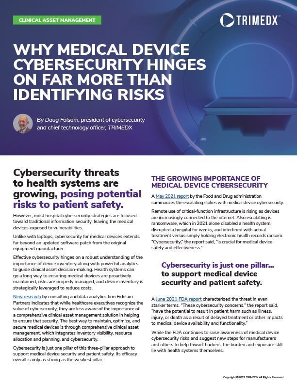 Medical Device Cybersecurity Training and Development