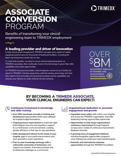 associate conversion program clinical engineering
