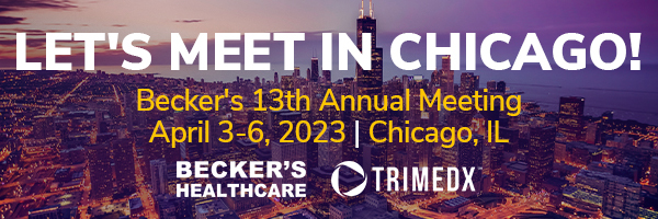 TRIMEDX is attending Becker’s 13th Annual Meeting on April 3-6.