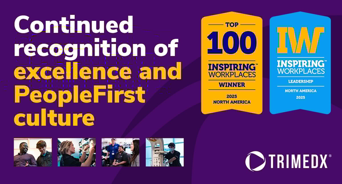 TRIMEDX ranked 30th Inspiring Workplace in North America and recognized as Best in Class Leadership