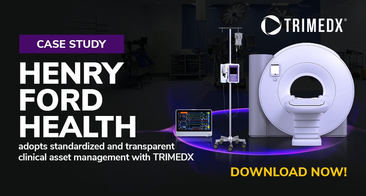 TRIMEDX case study: Henry Ford Health adopts standardized and transparent clinical asset management with TRIMEDX.