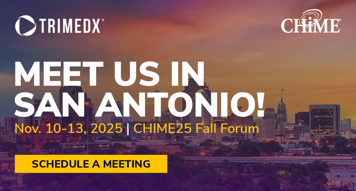 Meet TRIMEDX at the CHIME25 Fall Forum in San Antonio, Nov. 10-13, 2025.