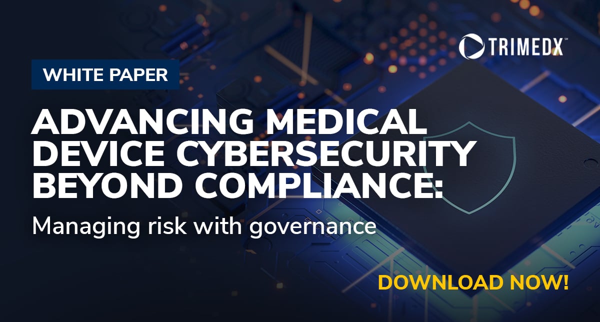 Advancing Medical Device Cybersecurity Beyond Compliance White Paper graphic