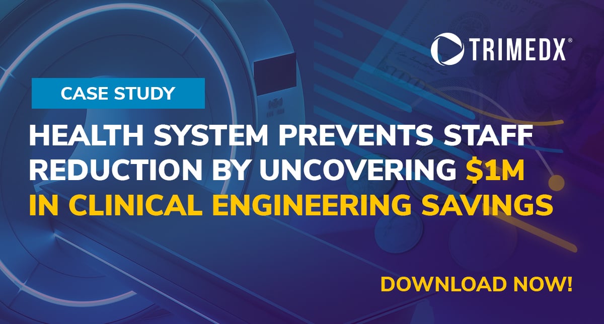 TRIMEDX Case Study: Preventing staff reduction by uncovering $1M in savings
