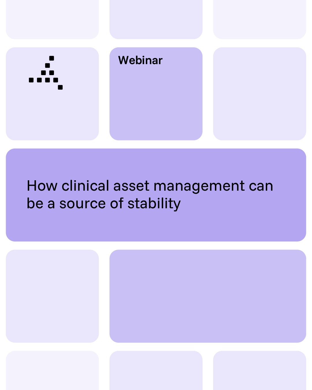 How clinical asset management can be a source of stability